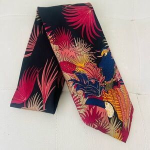 Vintage Ted Lapidus 100% Silk Patterned Tie